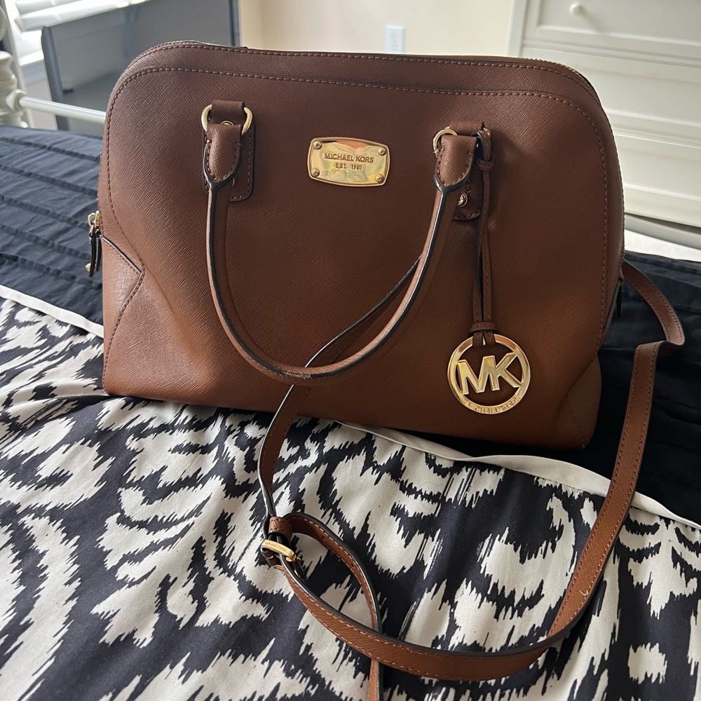 Michael Kors Tan Leather Satchel